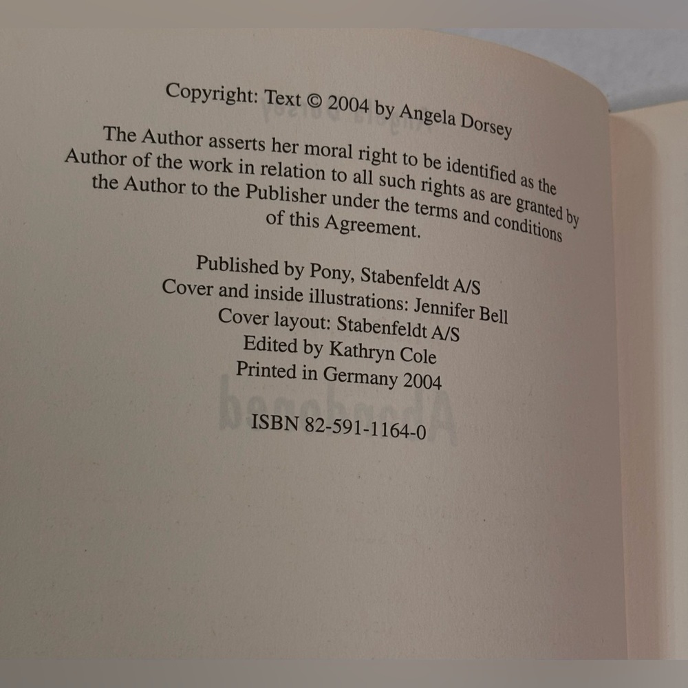 Pony 'Abandoned' Hardcover Book in Orange - Picture 6 of 6